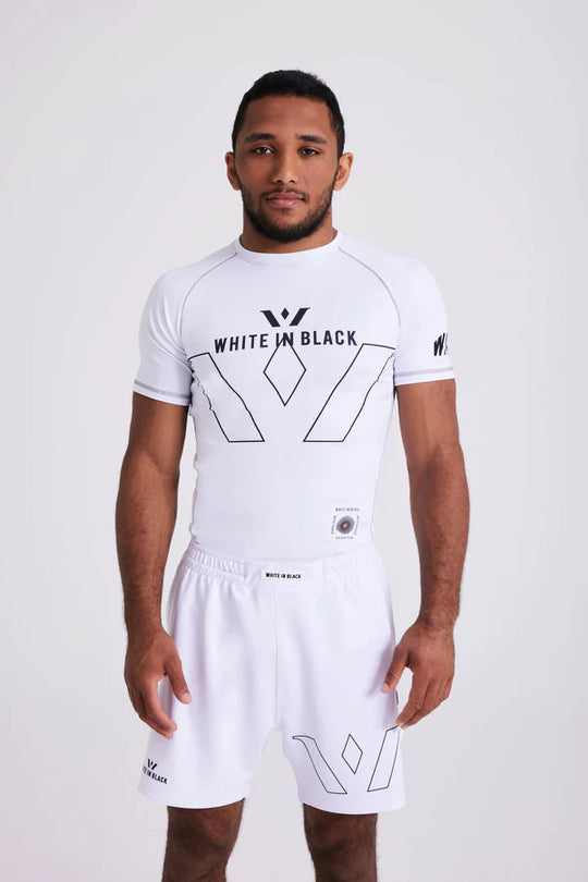 COLL1: White Rash Guard Regular