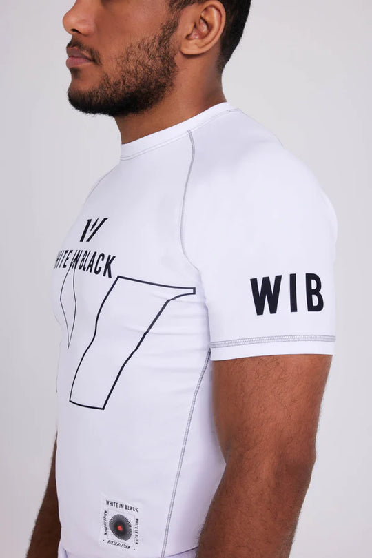 COLL1: White Rash Guard Regular
